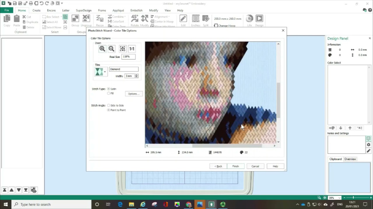 A look at the Photostitch Wizard
