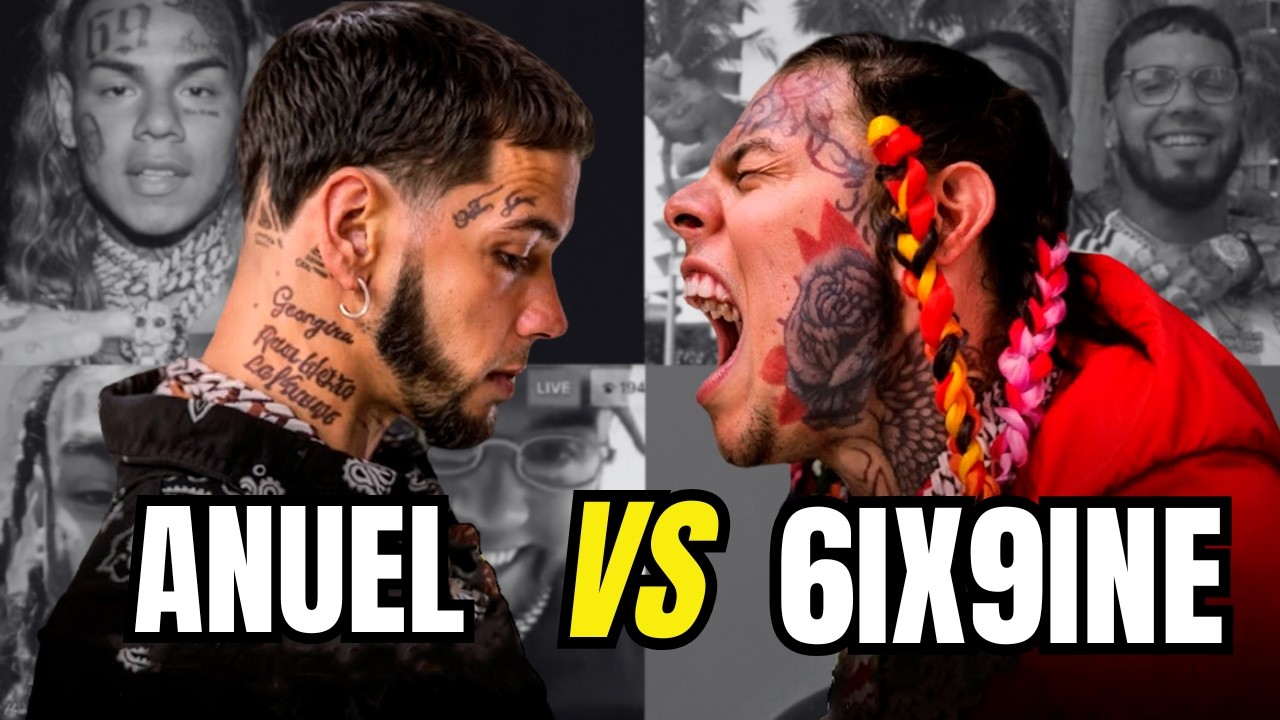 ANUEL VS 6IX9INE:  Lujos, Traiciones y la GUERRA que rompió el Género