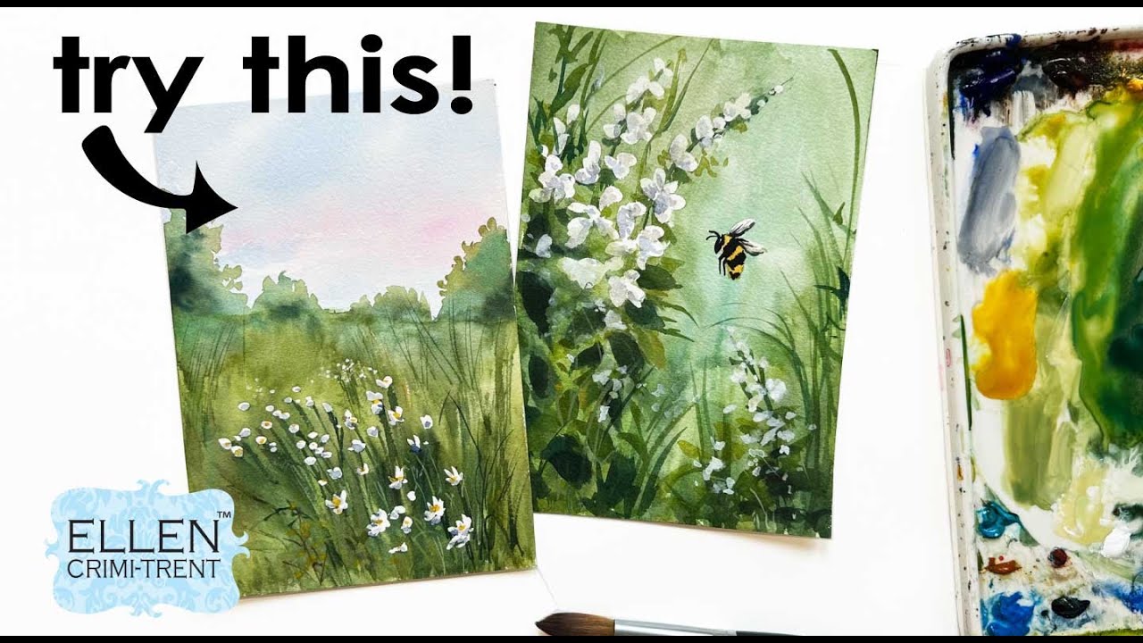 How to use masking fluid to create dynamic watercolor cards