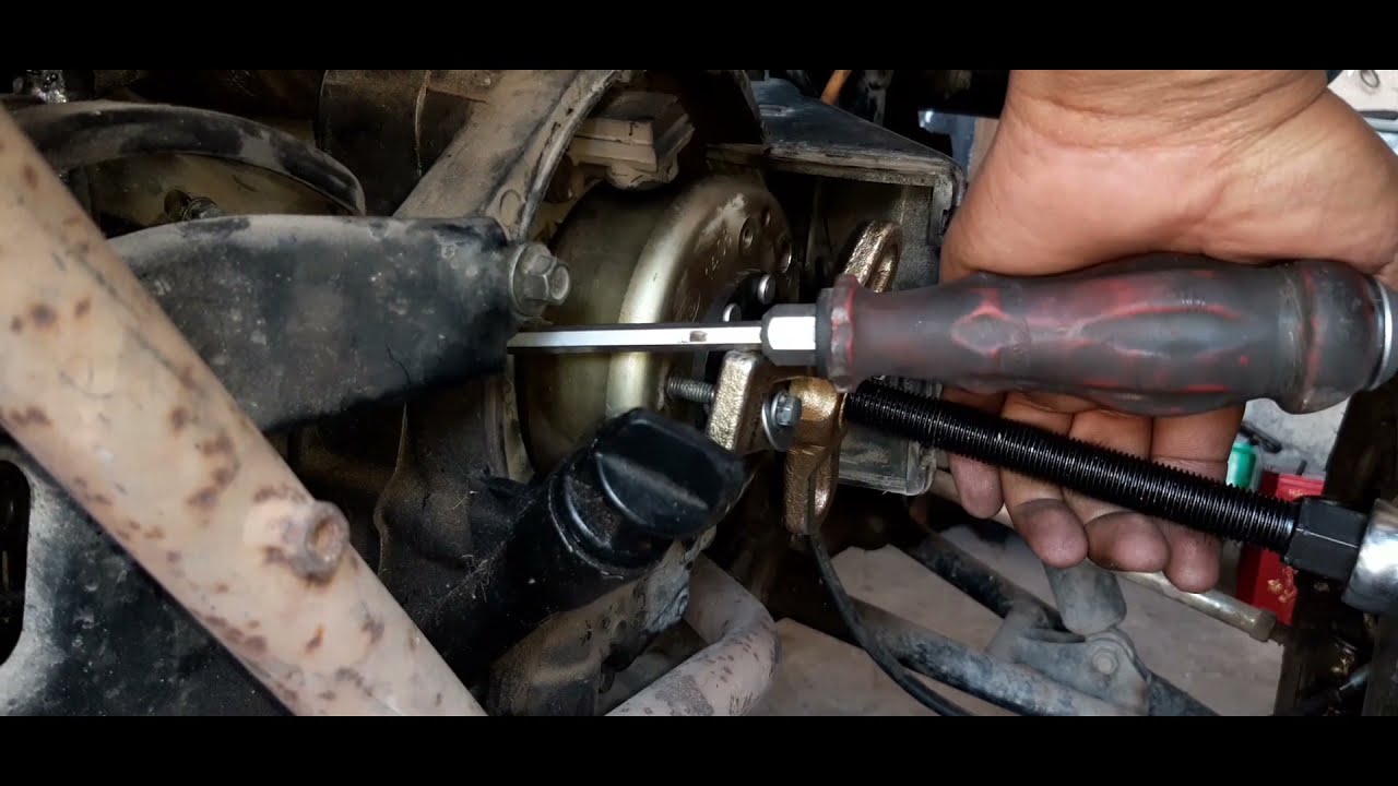 Como Quitar el Estator de la Cuatrimoto ATV 150
