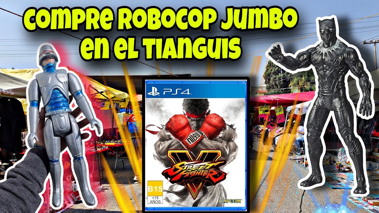 Tianguis de ecatepec compre muchas figuras street Fighter/ robocop #juguetesantiguos #swapmeet #toys