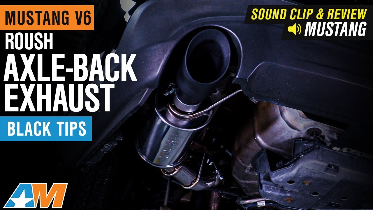 2011-2014 Mustang V6 Roush Axle-Back Exhaust with Black Tips Review & Install