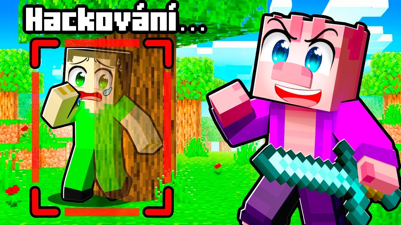 Používám HACKY abych PODVÁDĚL ve SCHOVCE v Minecraftu!