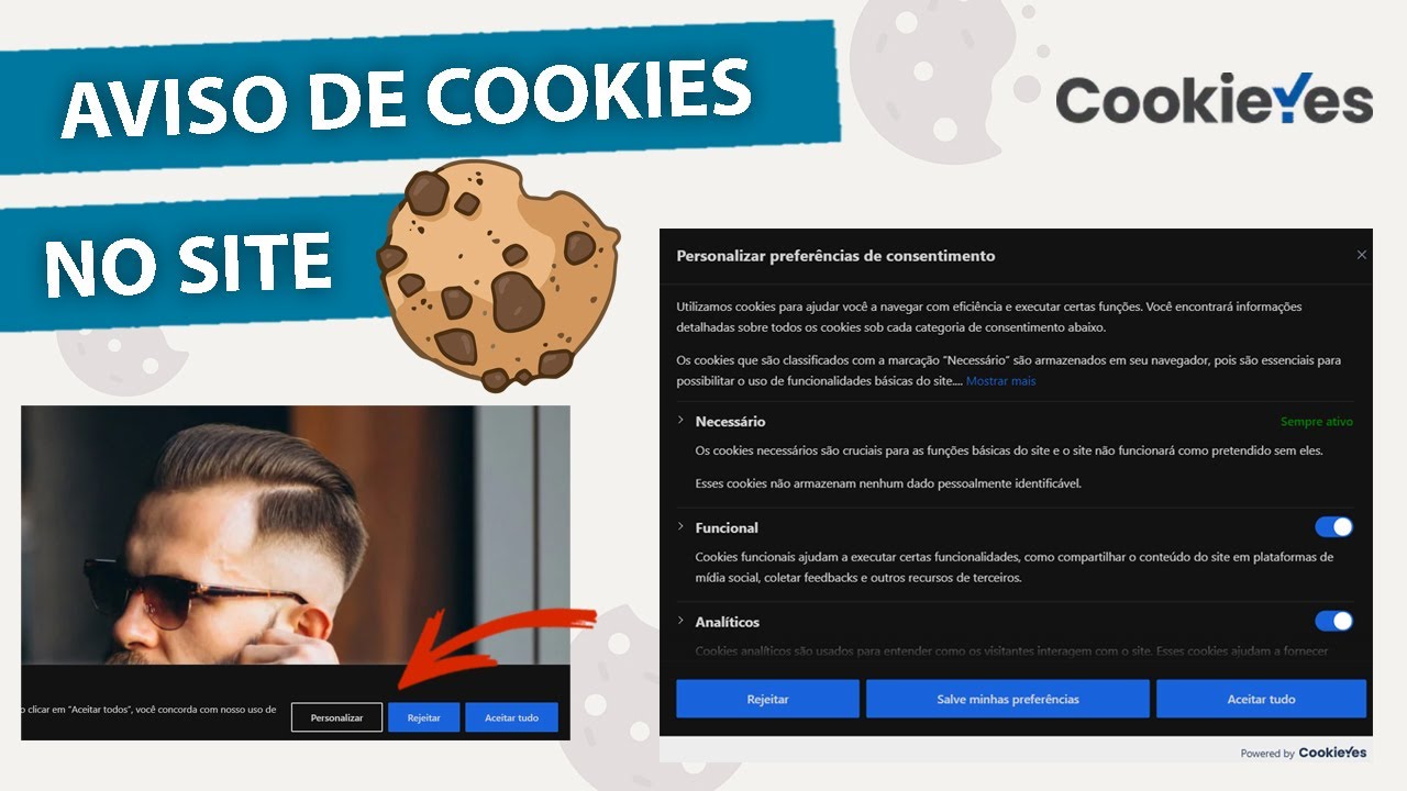 Como adicionar no site o Aviso de Cookie e Política de privacidade - CookieYes