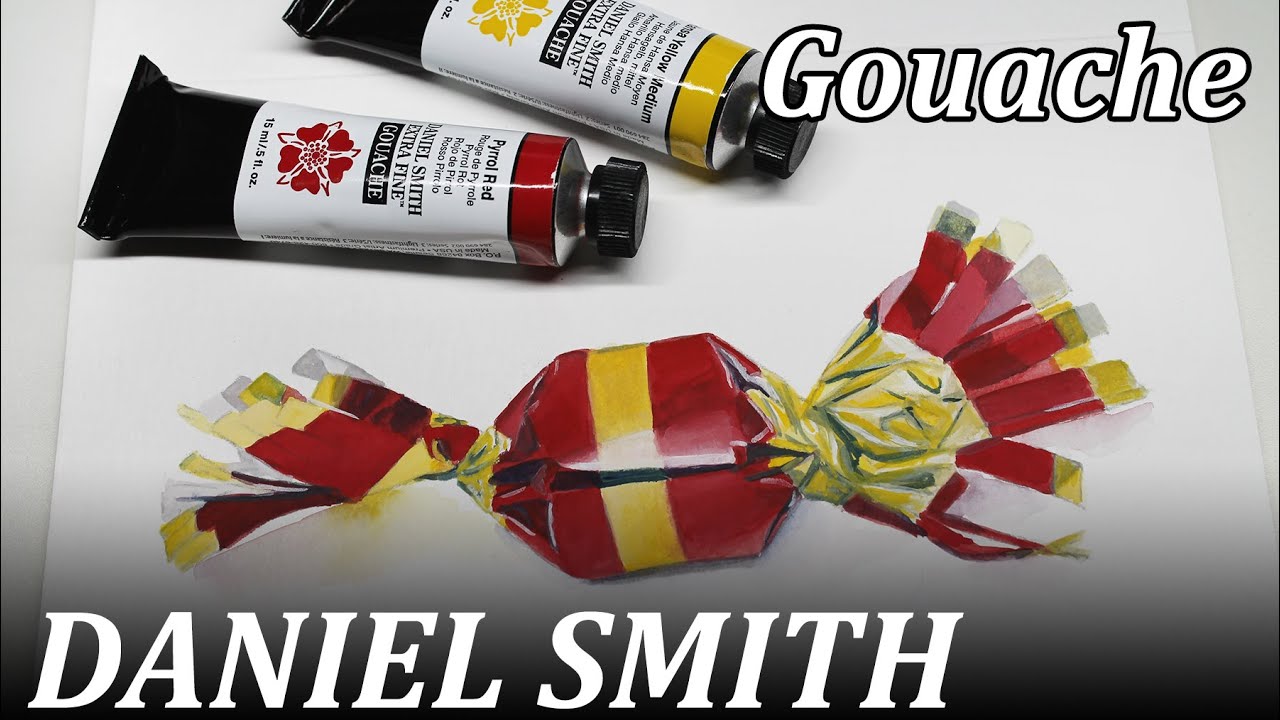 NEW GOUACHE! // Trying out Daniel Smith GOUACHE // Painting a Christmas card