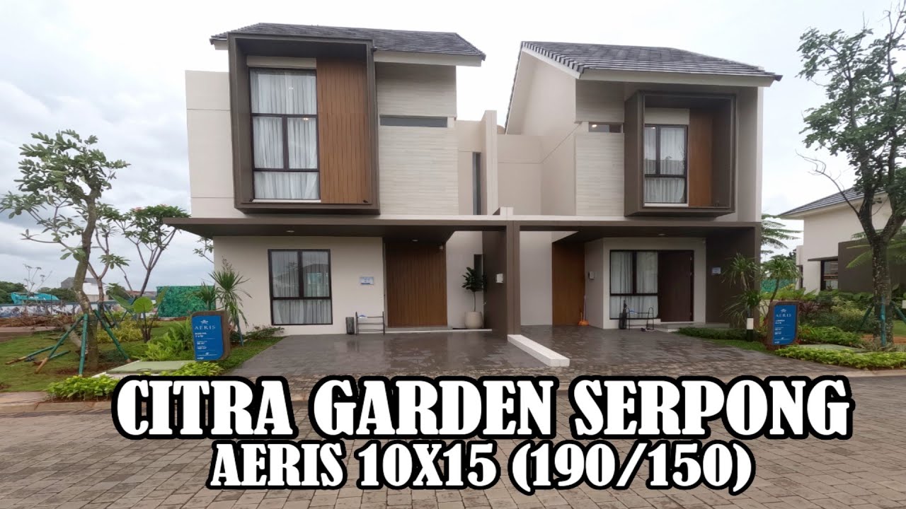Rumah contoh citra garden serpong cluster Aeris - primivere 10x15 (LT150 LB190 ) rumah dekat stasiun