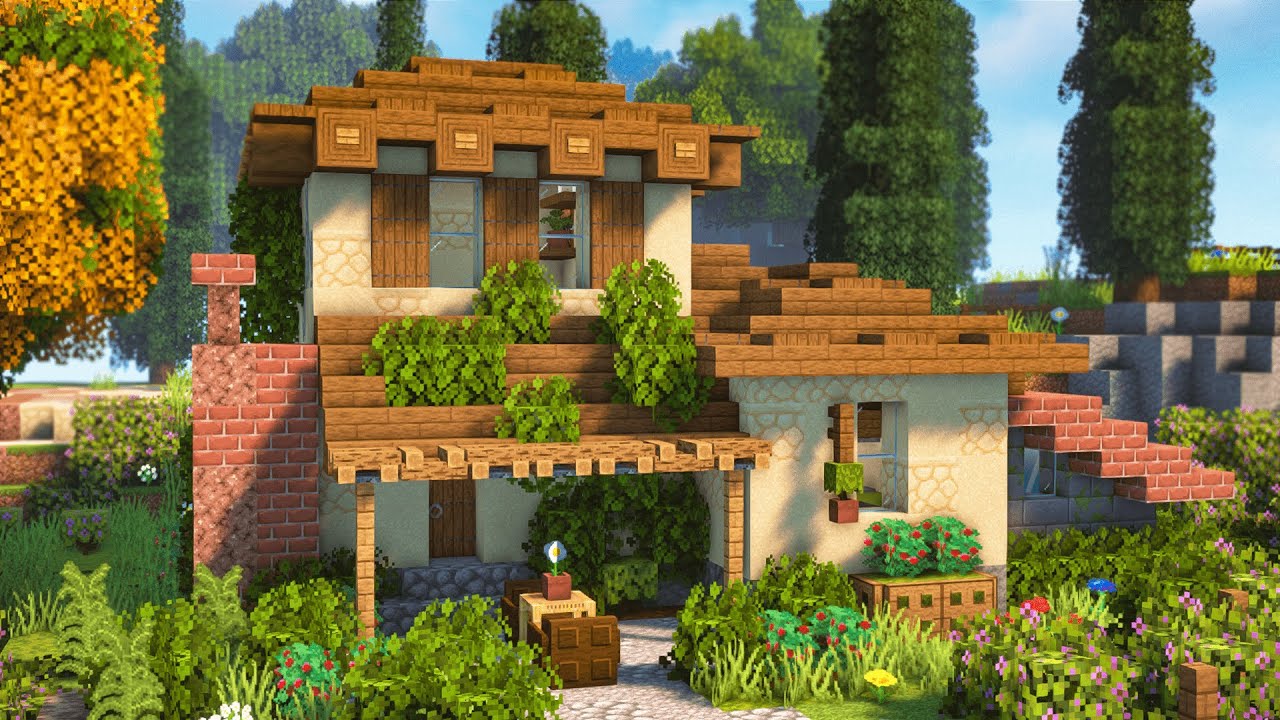 Minecraft: ITALIAN HOUSE TUTORIAL [1.17] - Survival Friendly