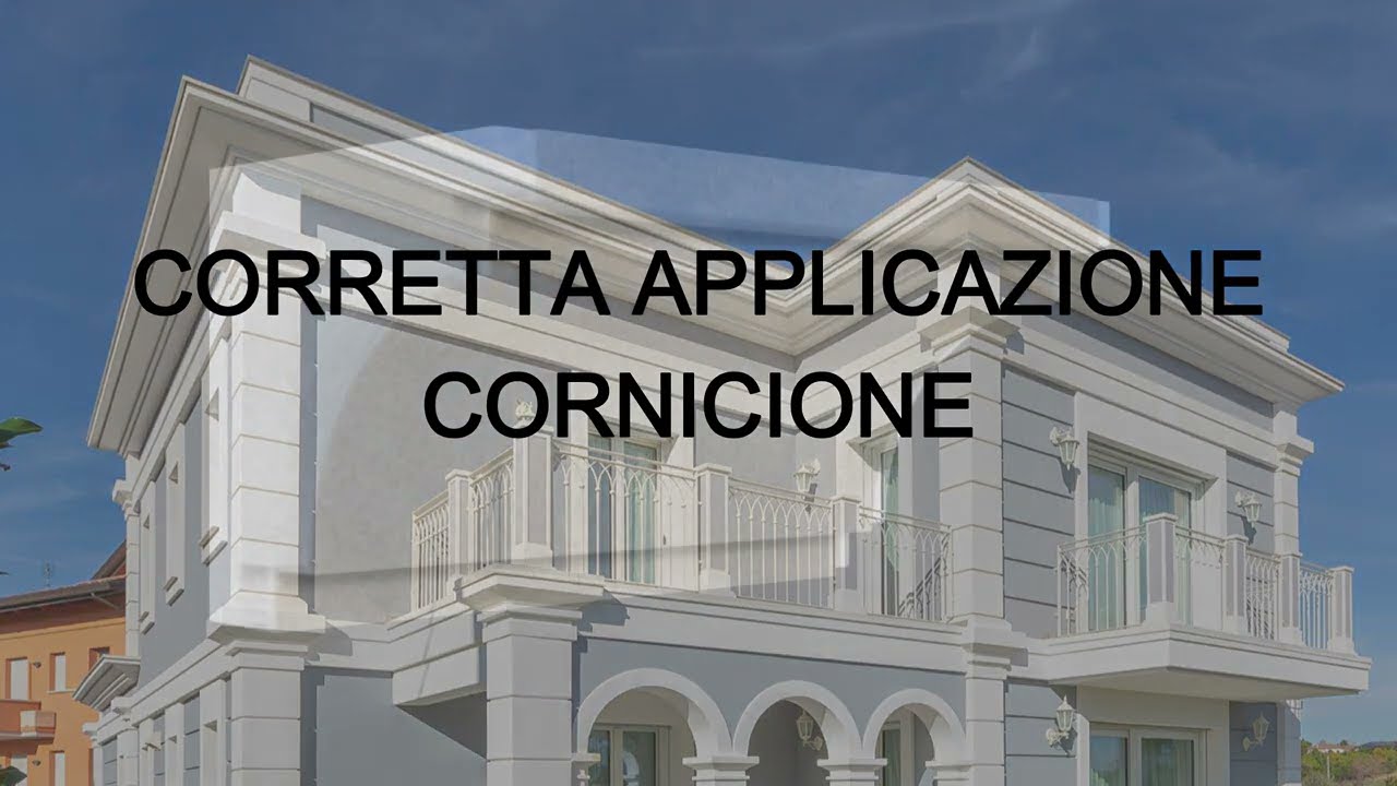 Corretta applicazione “Cornicioni Polidekor”