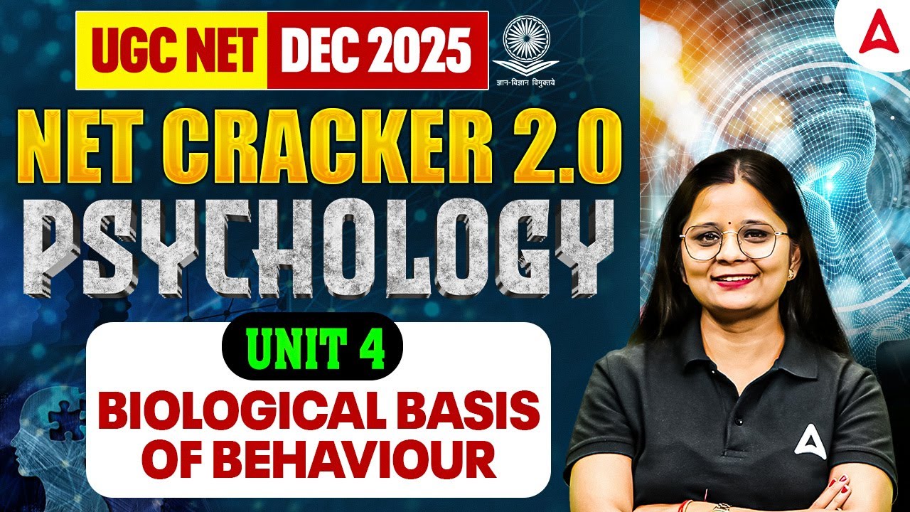 UGC NET Psychology | UGC NET Psychology Unit 4 Biological Basis Of Behaviour By Anjali Mam