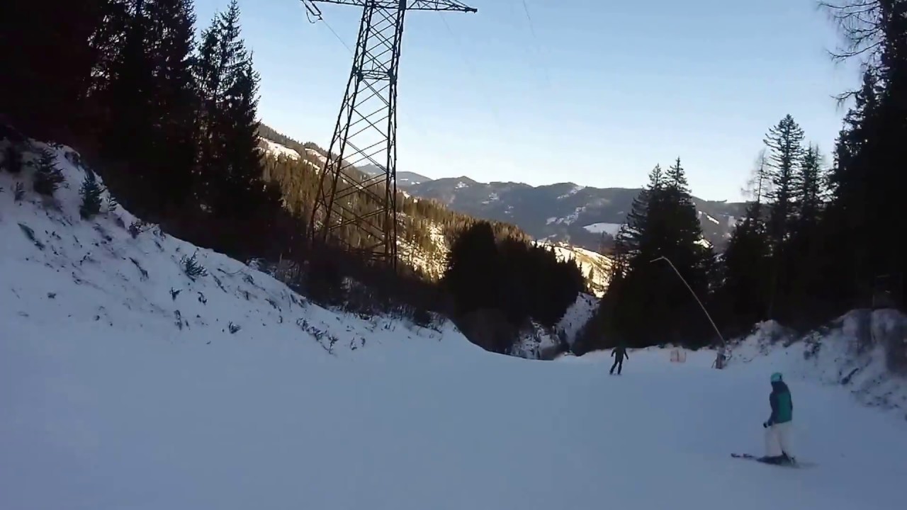 Hochkönig Mühlbach Talabfahrt Piste 1a Familienabfahrt
