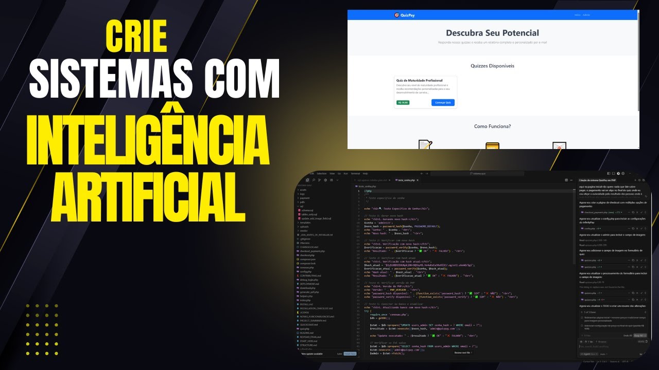 Como Criar um sistema com ajuda de IAs. criando sistema com inteligência artificial