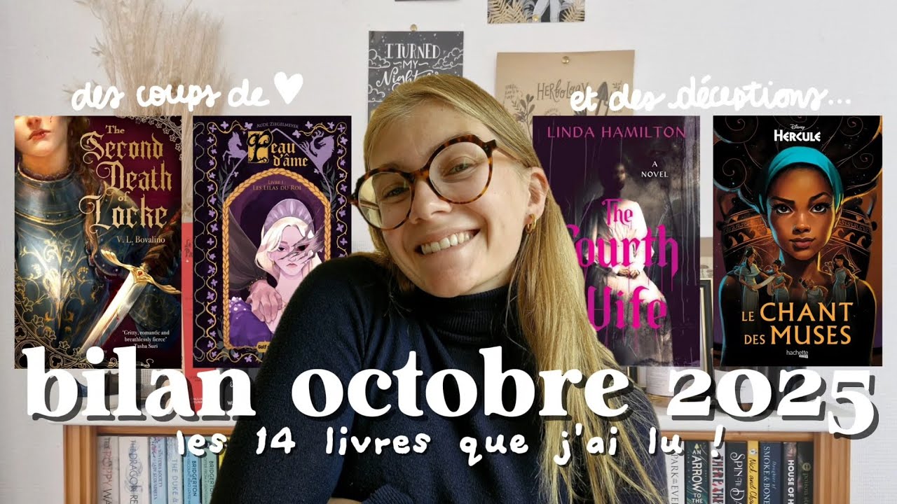 BILAN LECTURE OCTOBRE 2025 ☕️🍂 j'ai 14 livres &agrave; vous pr&eacute;senter !