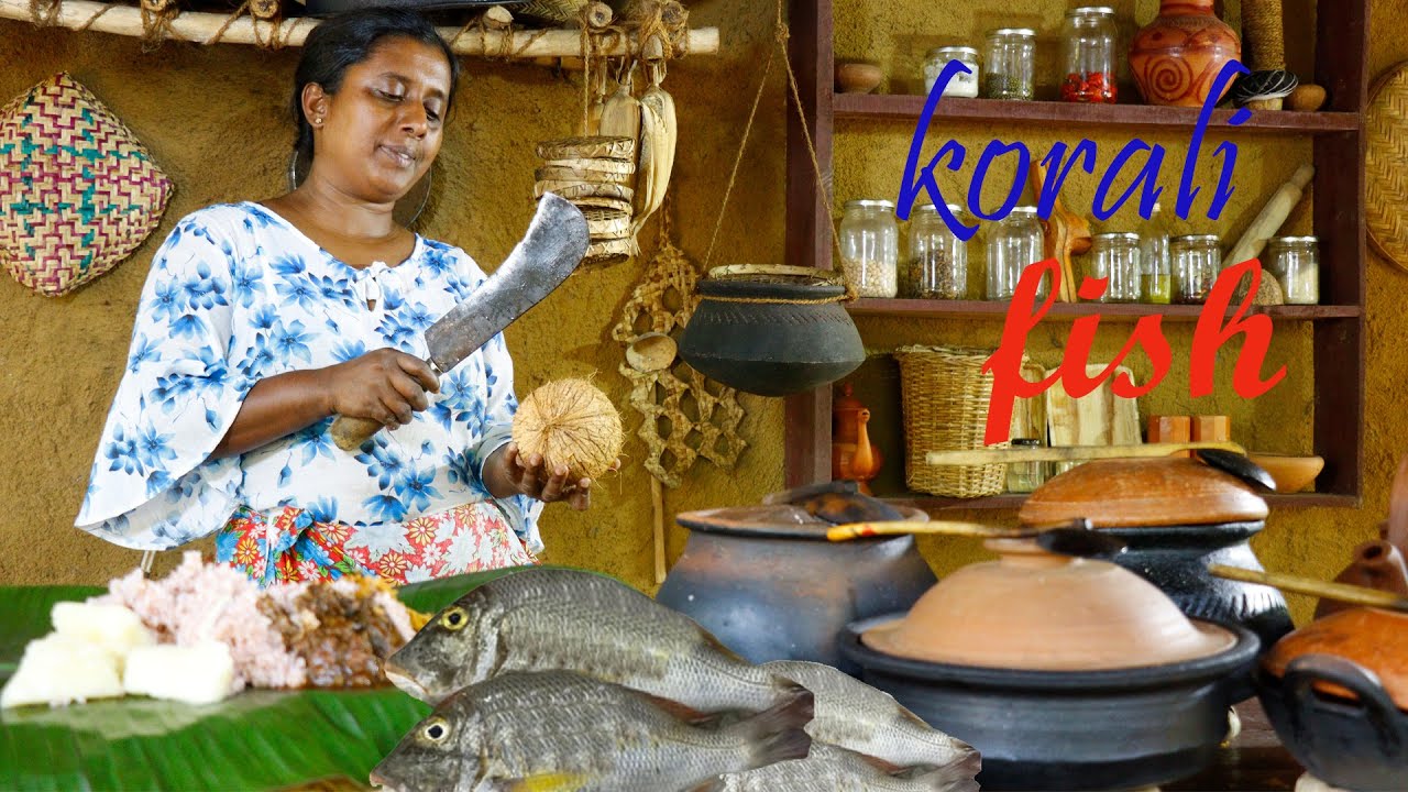 A(lake)korali fish curry to taste in the village.healthy diet for my children village kitchen recipe