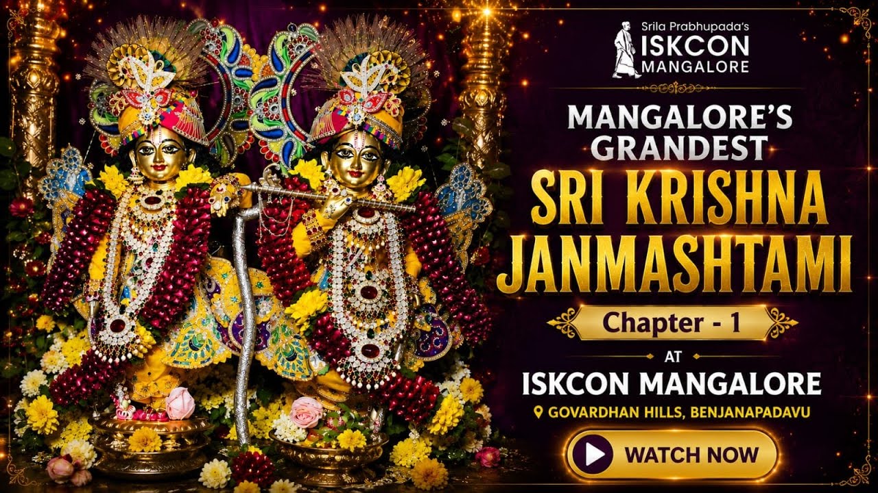 Mangalore's Gransdest Sri Krishna Janmashtami Celebrations Chapter -1 2025 | ISKCON Mangalore