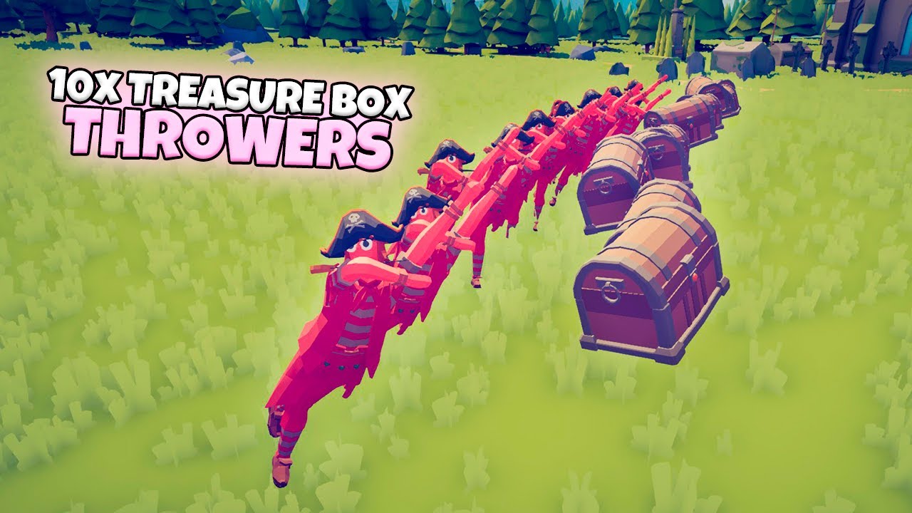 10x TREASURE BOX THROWERS vs EVERY FACTION | TABS Unit Creator Gameplay