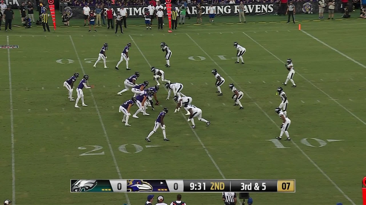 Joe Fagnano delivers a strike to JaKobi Lane for the TD