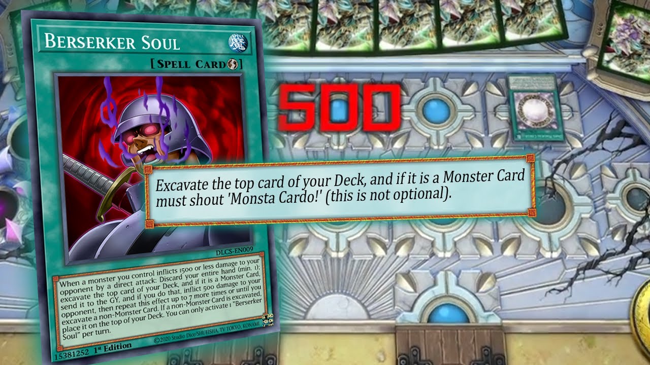 When Yugi is slapped by his own BERSERKER SOUL. Yugioh Master Duel
