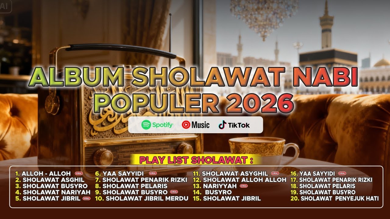 SHOLAWAT JIBRIL & BUSYRO PALING MERDU | SHOLAWAT DAMAI PEMBUKA REZEKI 2026