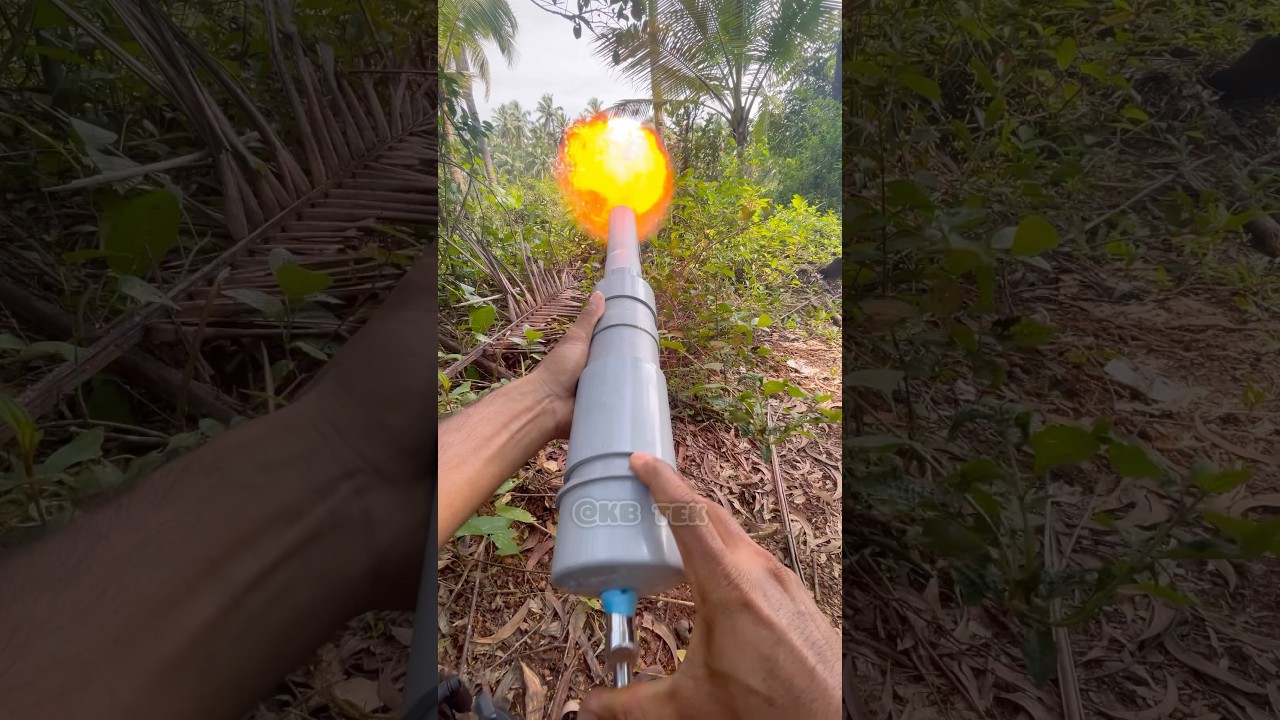 Home Made Monkey Repeller Gun #shorts #shortsfeed #shortsvideo #creative