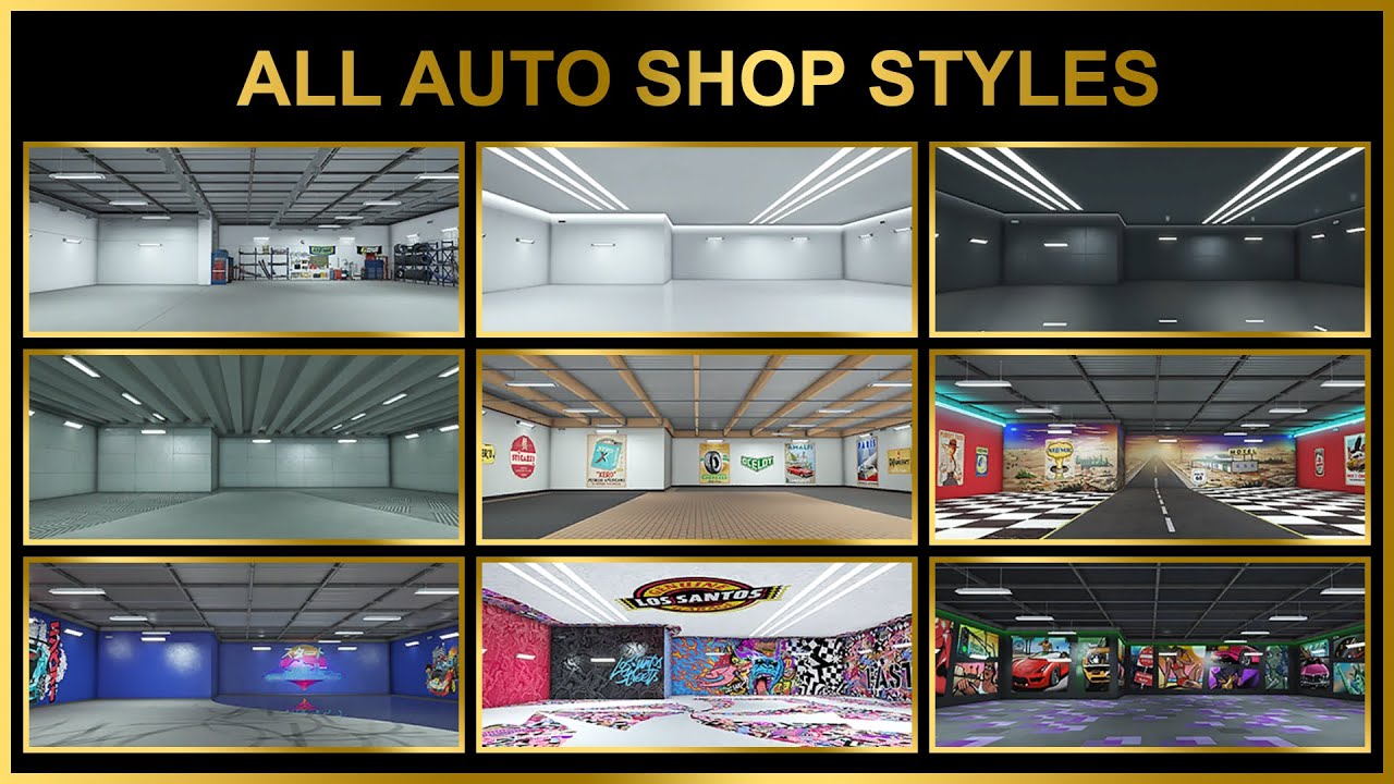 GTA 5 ONLINE - ALL AUTO SHOP STYLES IN GTA ONLINE LOS SANTOS TUNERS