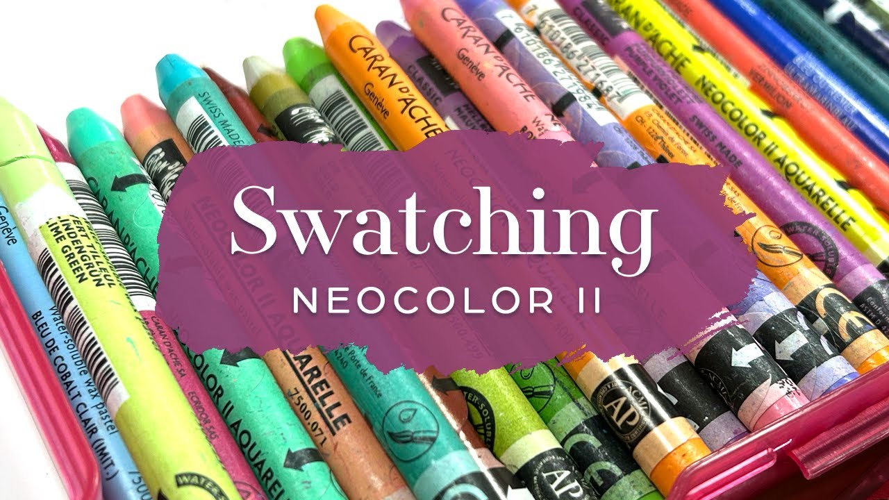 Swatching My NEOCOLOR II’s - Includes Colour Chart! 🎨