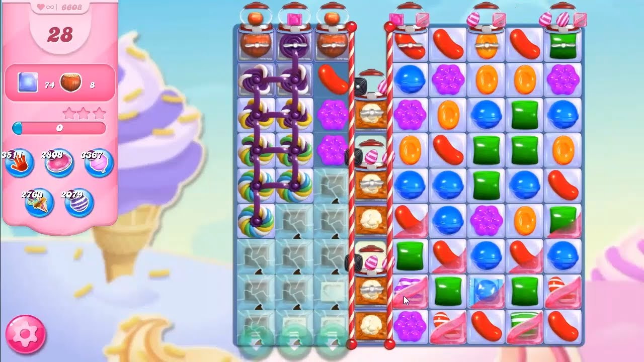 Candy Crush Saga LEVEL 6608 NO BOOSTERS