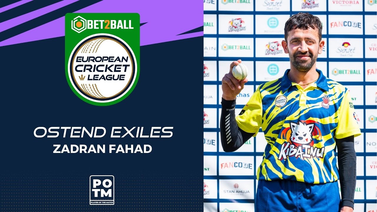 POTM: Z.Fahad - OEX vs VOC | Highlights | Bet2Ball European Cricket League Day 2, Group D | ECL22