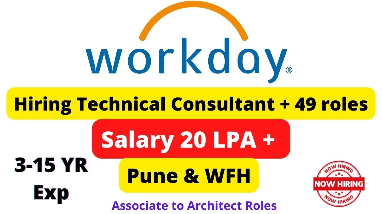 HIRING #Workday #TEchnical#consultant 20 LPA+
