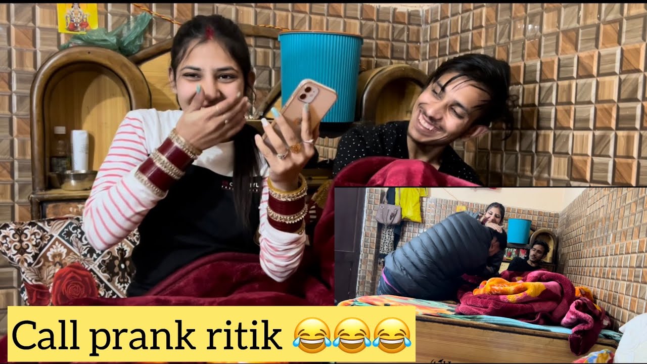 Call prank on ritik 😤😂/ prank on husband / 