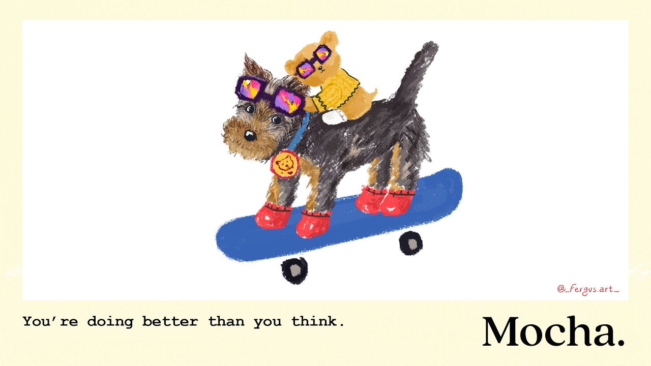 skateboard pup.