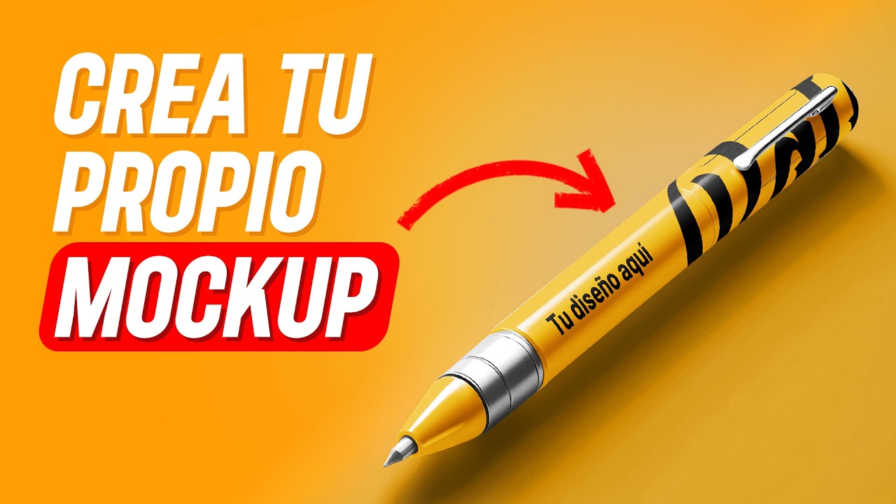 Cómo crear un MOCKUP DE BOLÍGRAFO en Photoshop | Guía para principiantes