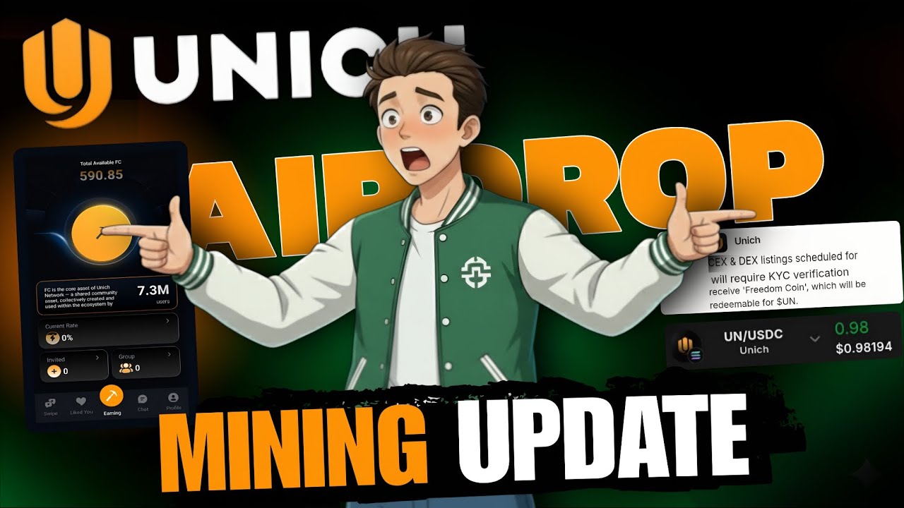 Unich Mining New Update | Unich Airdrop Listing Date | Unich Network FC Coin Convert | Price & Kyc
