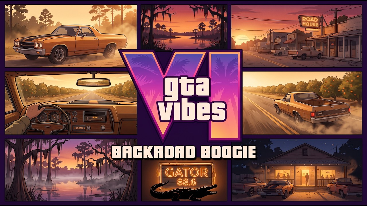 [GATOR 88.6 FM] Southern Rock Backroad Mix | GTA 6 Radio