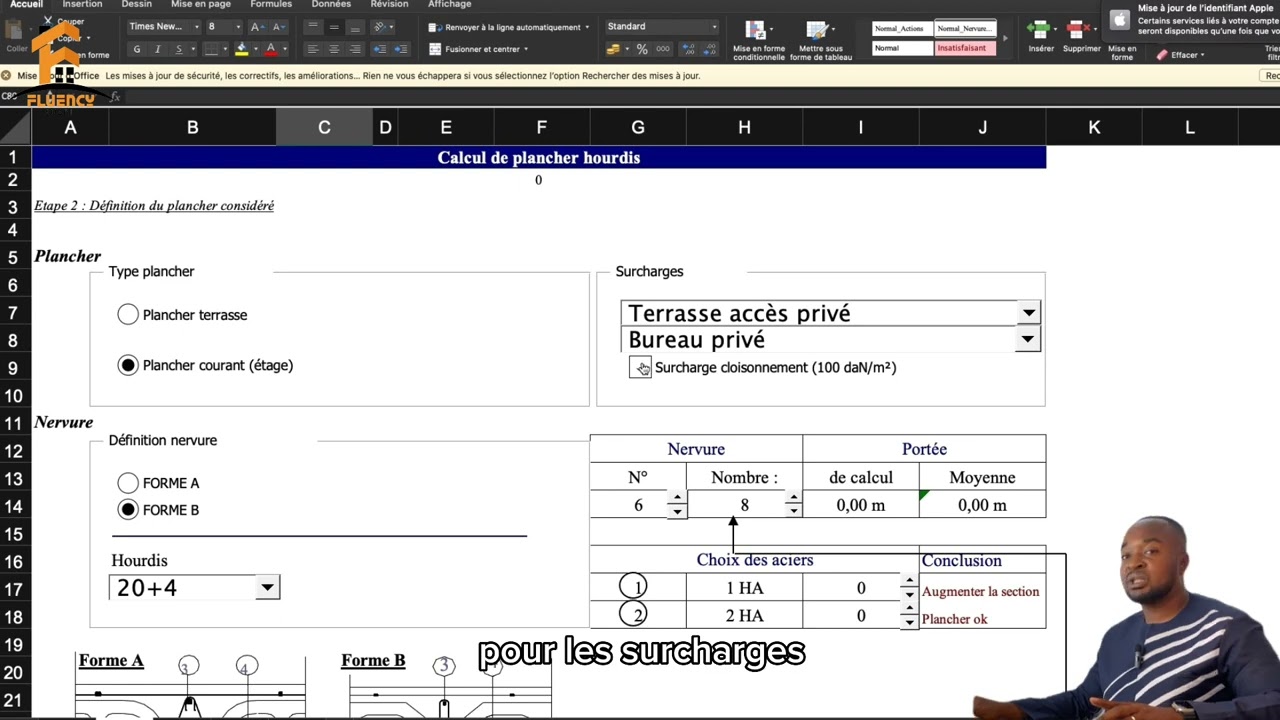 Comment dimensionner un plancher nervuré pour une étude béton armé??🤷🏽‍♂️