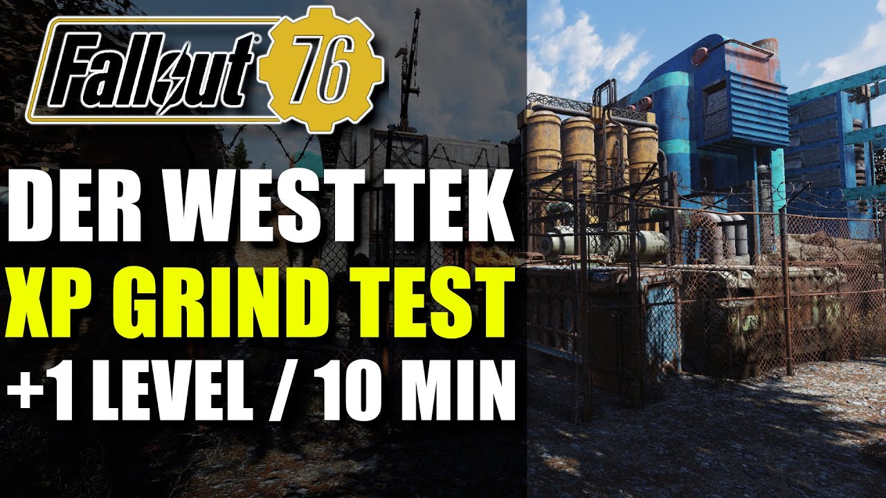 Fallout 76 | Der West Tek XP Grind Test | PTS