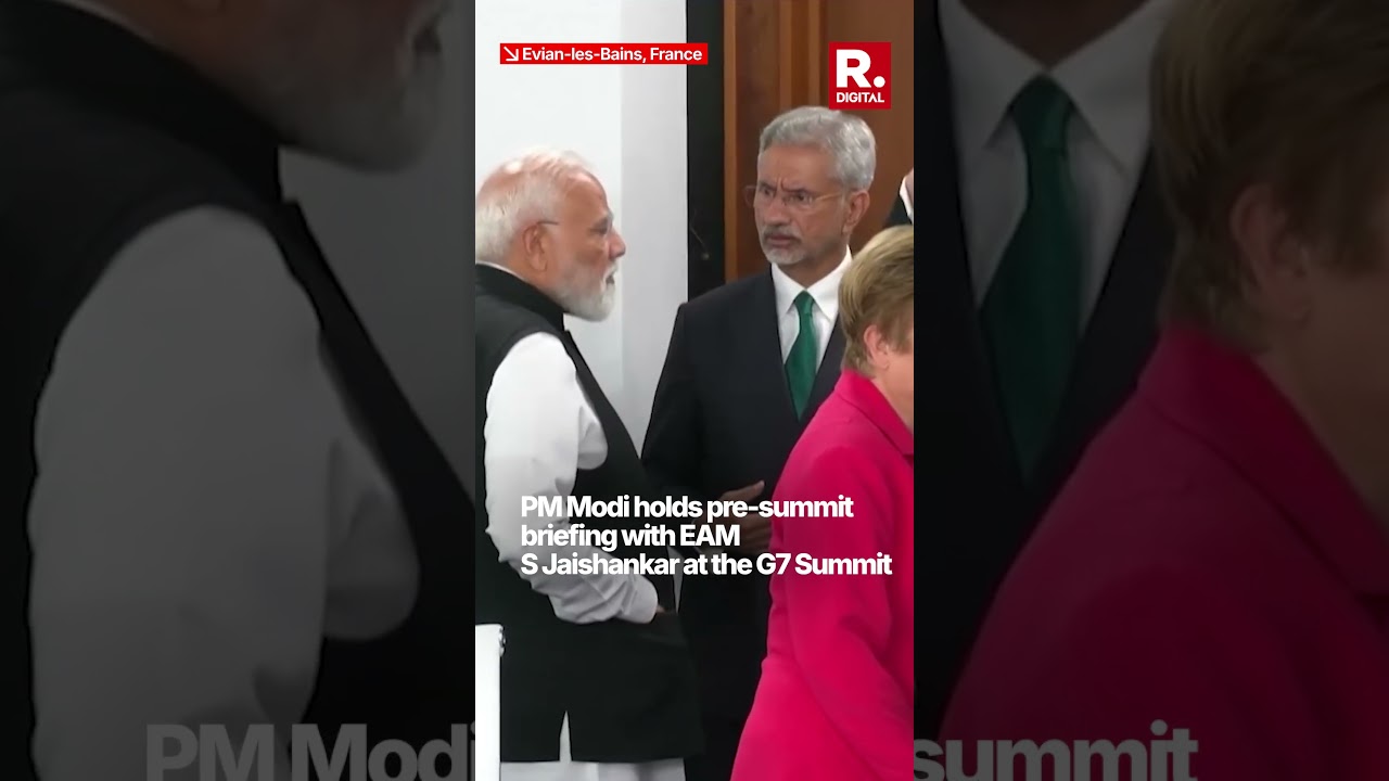 PM Modi Takes Briefing From EAM Jaishankar Before G7 Summit