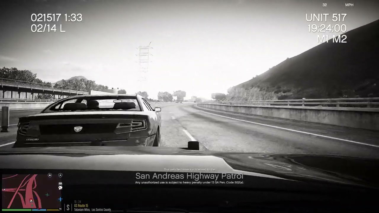 sahp dash cam view aggressive pit maneuver