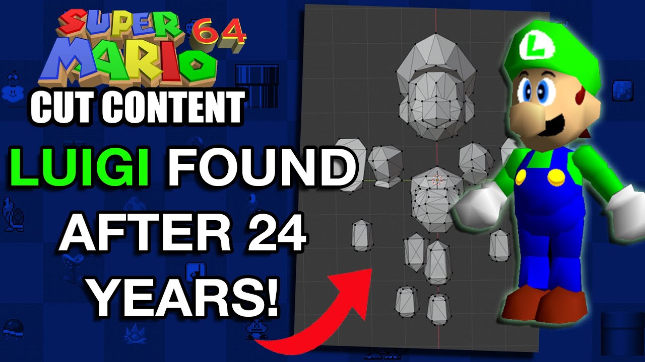 Удаленный Луиджи найден и восстановлен в Super Mario 64 (L — настоящий) | Вырезанный контент Mario