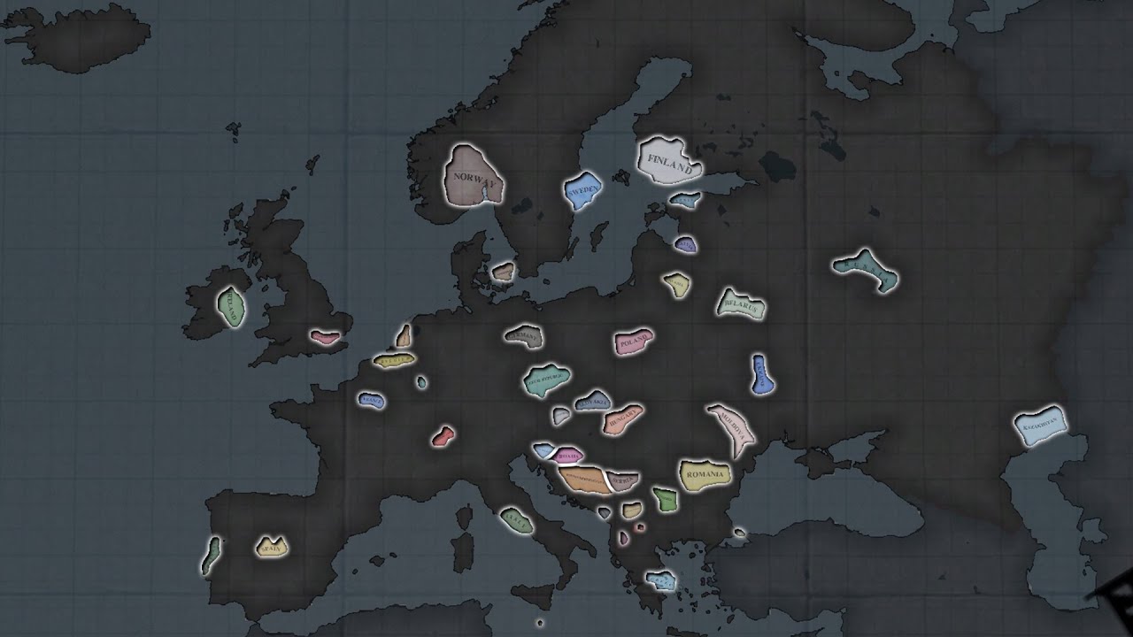 Europe No Man's Land Battle Royale Modern Day - Hoi4 Timelapse