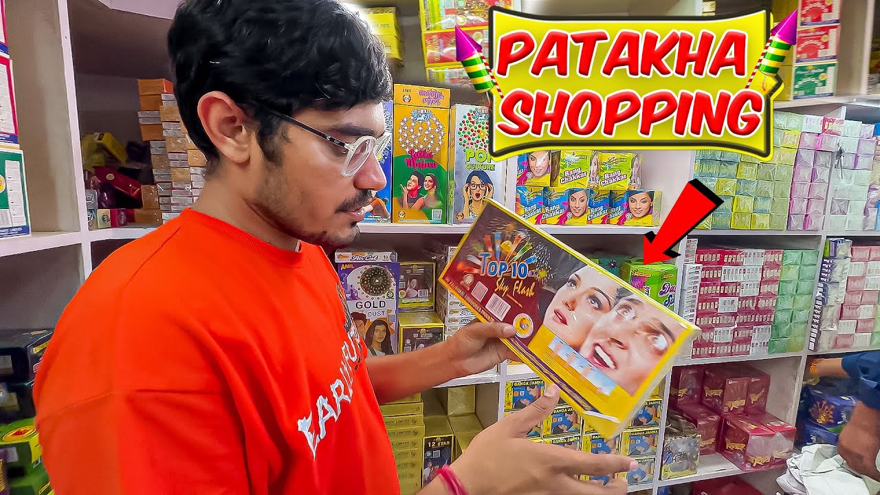 Diwali Stash Patakha Shopping🔥| बहुत सारे पटाखे खरीद लिए