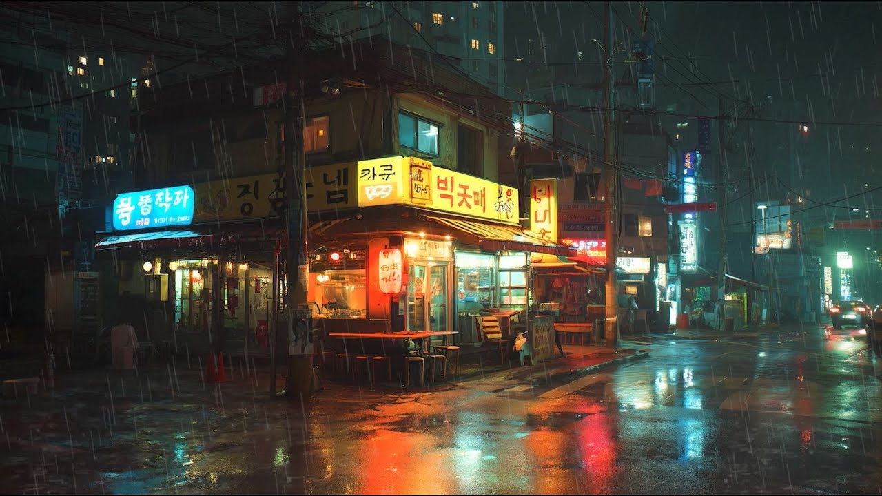 Kyoto Street Lights 🌃 Lofi Music for Study & Relax 🎵🌧️