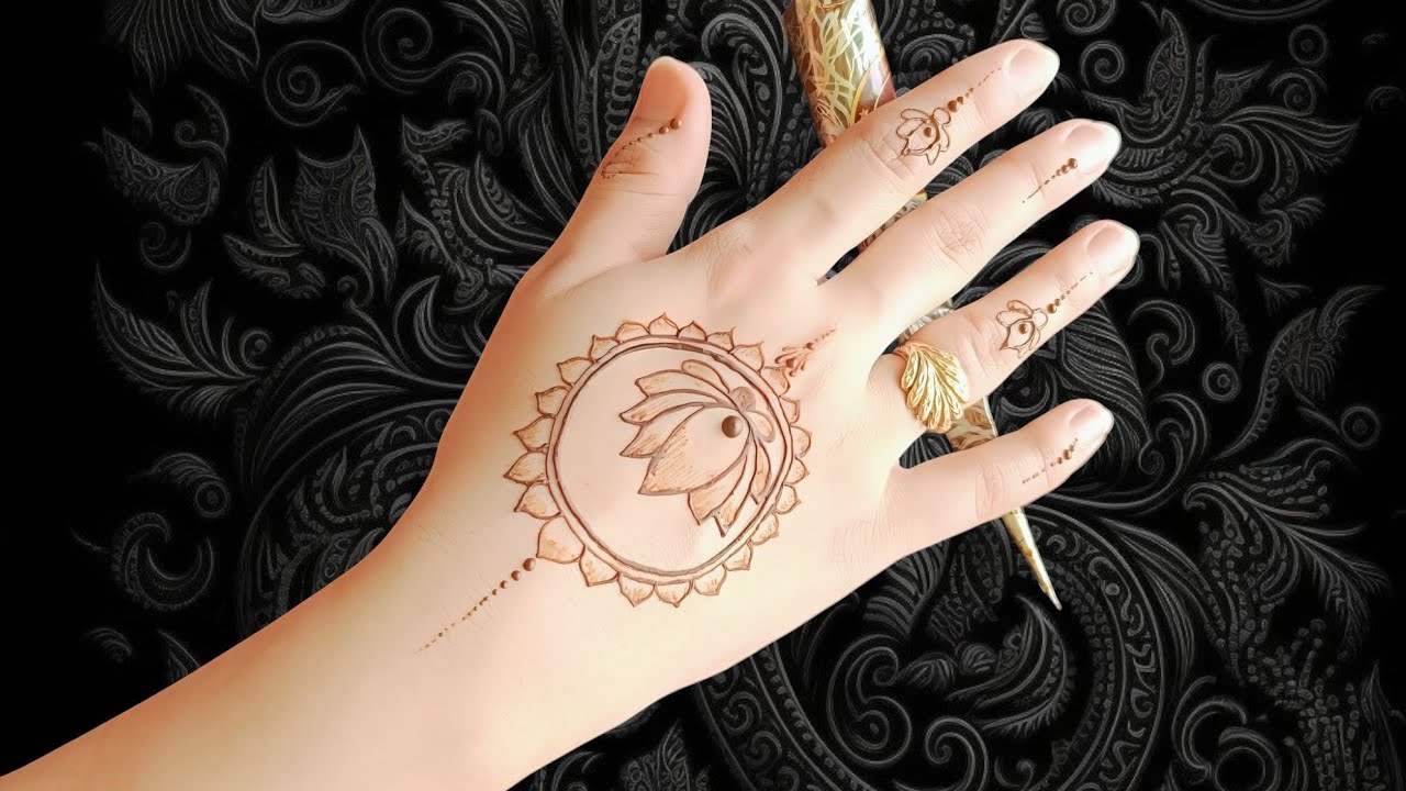 Wow 🥰👌Easy ellegent mehndi design #mehndi#mehndidesign #madismehndistudio