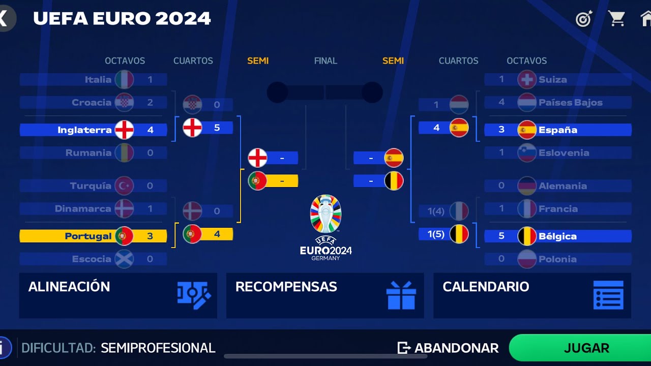 PORTUGAL VS INGLATERRA (EUROCOPA,FC MOBILE 24)