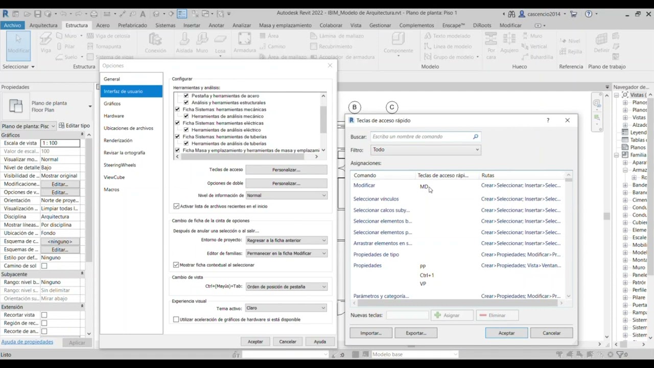 Asignar comandos #REVIT #BIM #Autodesk