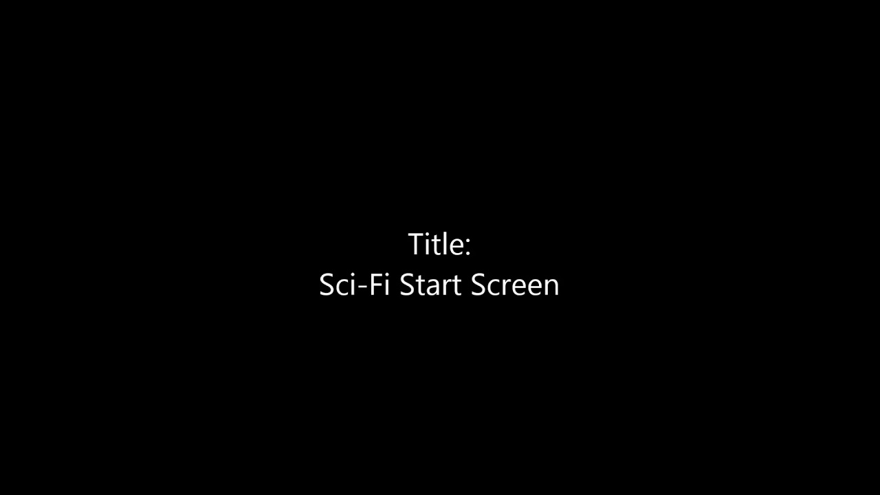 Taylor's Tunes: Sci-Fi (Start Screen)