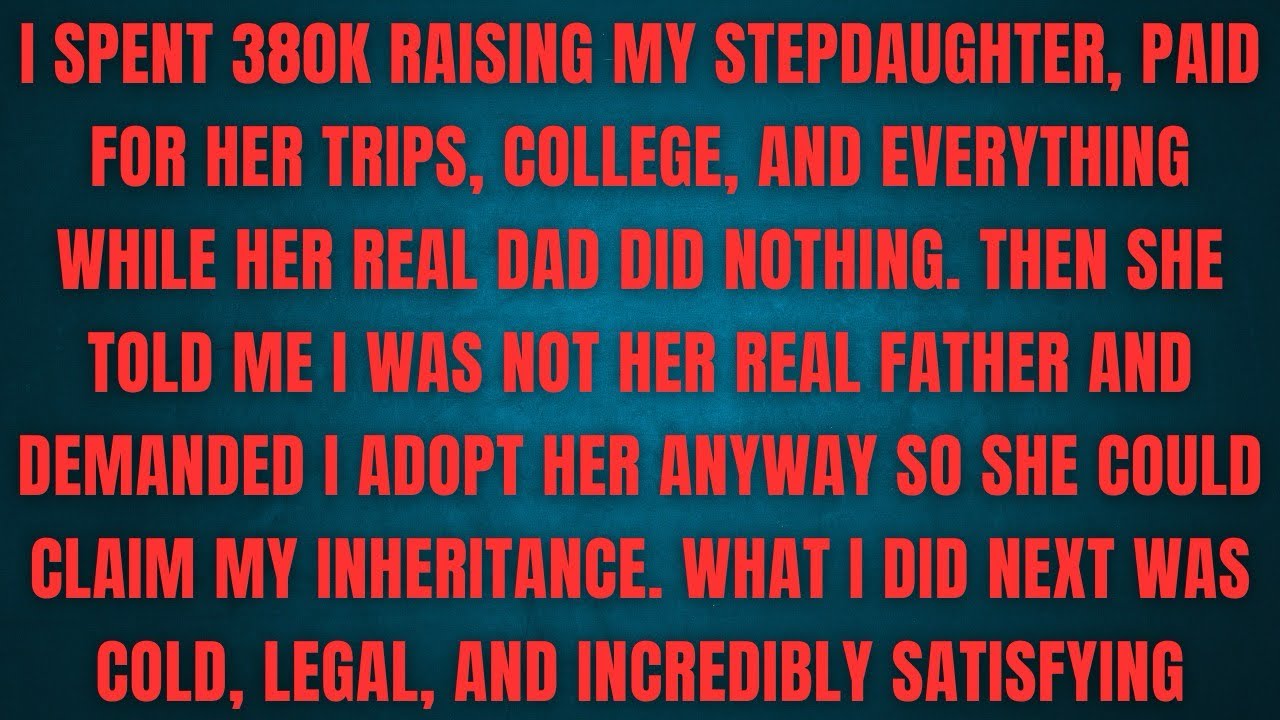 I SPENT 380K RAISING MY STEPDAUGHTER, PAID FOR HER TRIPS, COLLEGE, AND EVERYTHING WHILE HER REAL 