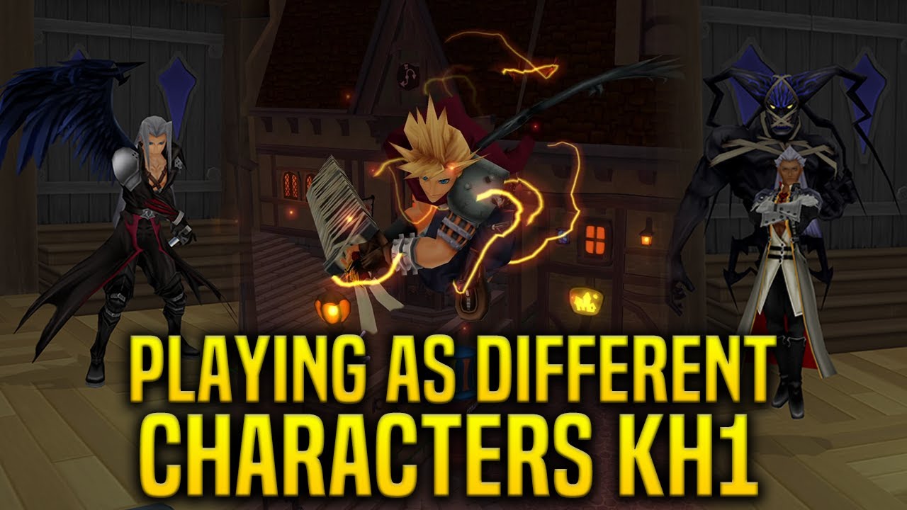 Kingdom Hearts 1 - Playing as Different Characters (Cloud, Sephiroth, Xemnas & More!)