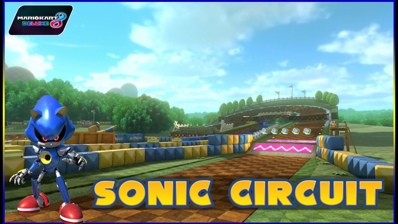 Mario Kart 8 Deluxe Custom Retexture Sonic Circuit with Metal Sonic