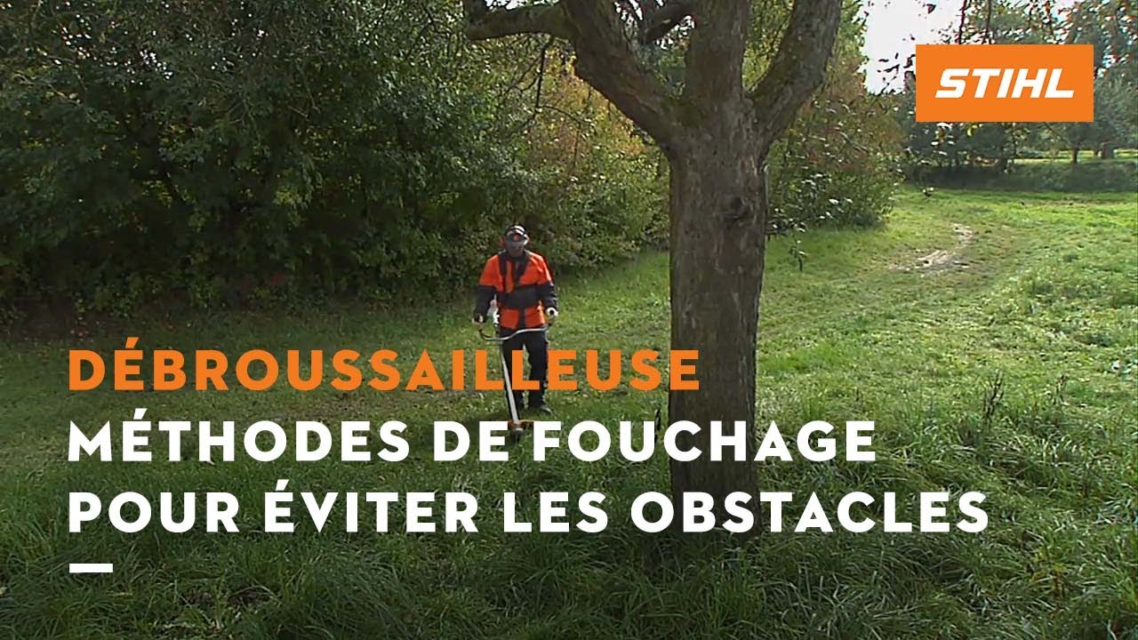 Méthodes de fauchage pour éviter les obstacles - Débroussailleuses STIHL