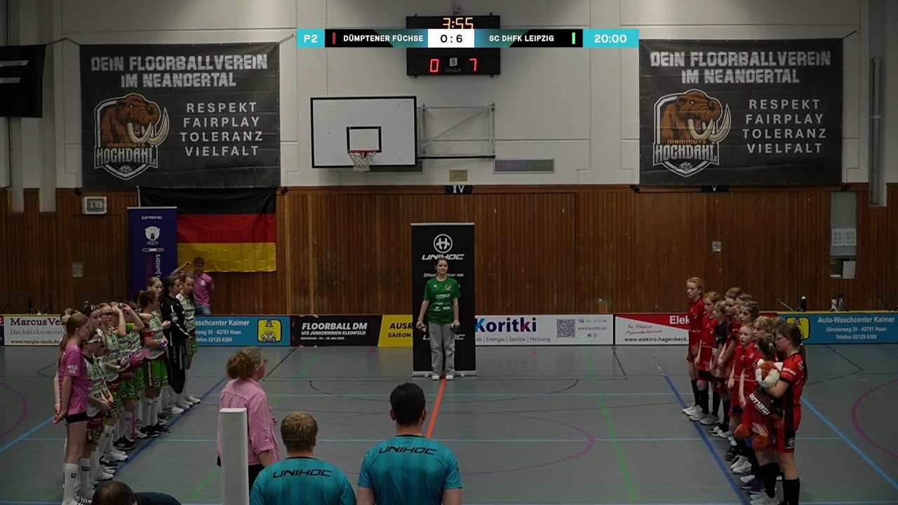 U13 Juniorinnen DM Floorball in Hochdahl TAG 1
